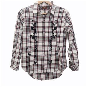 7 FOR All Mankind Shirt, Plaid/Embroidery …